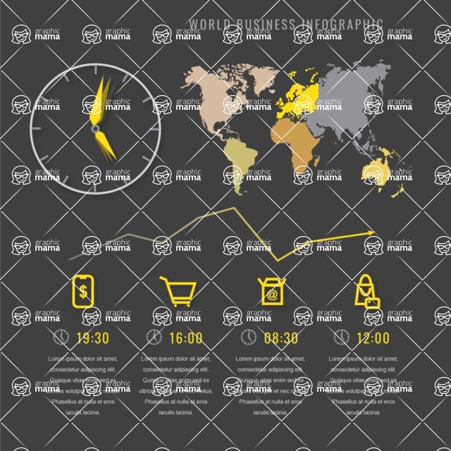 Infographic Templates Collection - Vector, Photoshop, PowerPoint, Google Slides - International Business Infographic Template